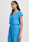 B. Young Rosa V Neck Top, Palace Blue