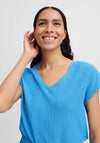 B. Young Rosa V Neck Top, Palace Blue
