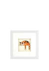 Black Hen Designs Cat Nap Frame, White