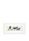 Black Hen Designs Happy Feet Frame, White