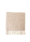 Sheelin Ripple Woven 130x160cm Throw, Taupe