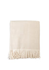 Sheelin Ripple Woven 130x160cm Throw, Cream