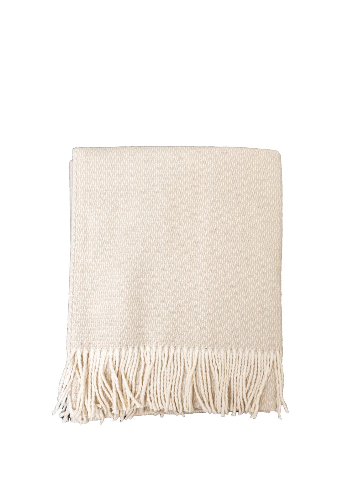Sheelin Ripple Woven 130x160cm Throw, Cream