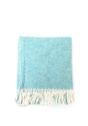 Sheelin Ripple Woven 130x160cm Throw, Blue