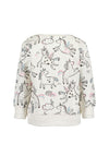 Blue Seven Baby Girl Unicorn Print Sweater, White