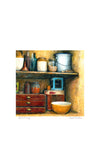 Blue Shoe Gallery Little Pantry Framed Art, Small Square