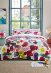Bluebell Gray Abstract Sateen Duvet Cover Set, Multi