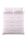 Bluebell Gray Abstract Sateen Duvet Cover Set, Multi