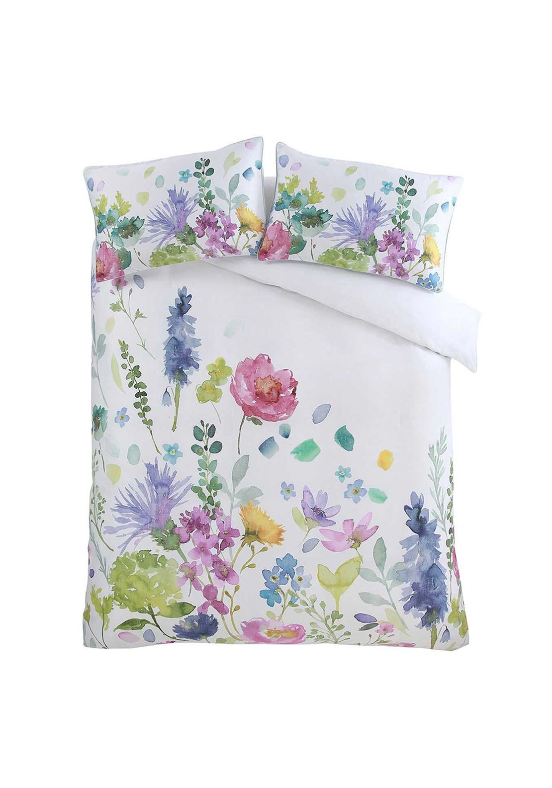 Bluebell Gray Tetbury Sateen Duvet Cover Set, Multi