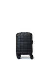 Bordlite 16”4-Wheeler Spin Under Seat Cabin Suitcase, Black