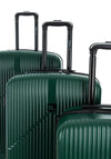 Bordlite 3 Piece Hard Shell Luggage Set, Green