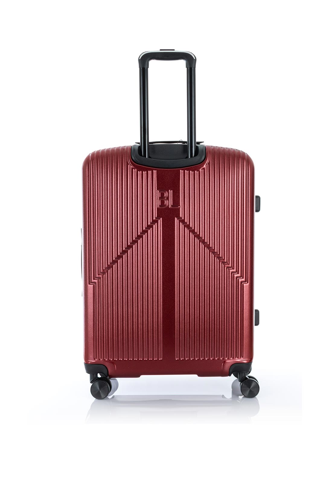 Bordlite 3 Piece Hard Shell Luggage Set, Red