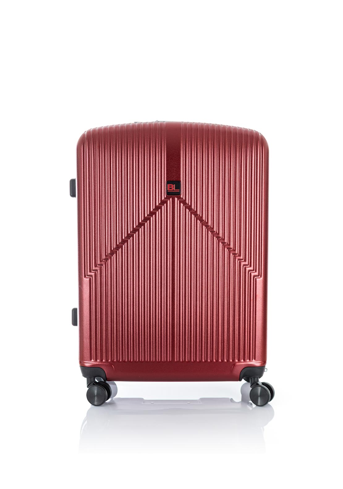 Bordlite 3 Piece Hard Shell Luggage Set, Red