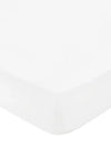 Bedeck 400TC Cotton Sateen Fitted Sheet, White