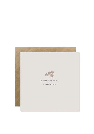 Bold Bunny “With Deepest Sympathy” Sympathy Card