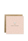 Bold Bunny “Hurray! Engaged!” Greetings Card