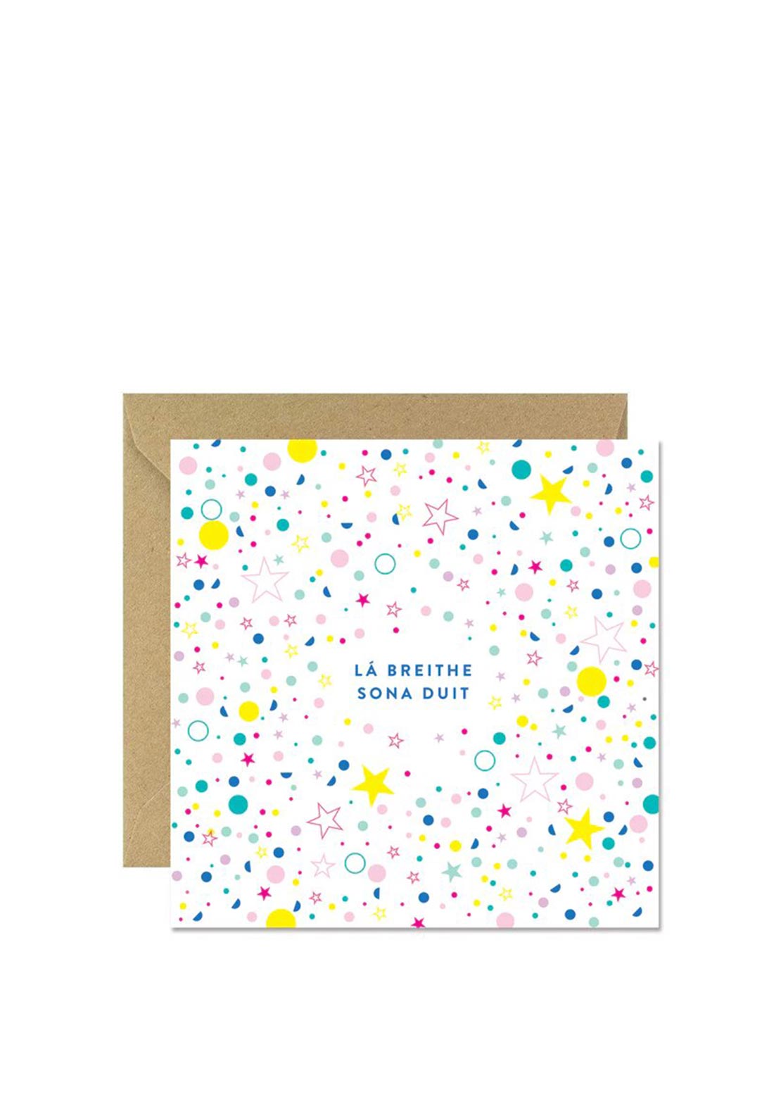 Bold Bunny Irish “La Breithe Sona Duit” Greetings Card