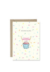 Bold Bunny “La Breithe Sona Duit” Cupcake Greetings Card