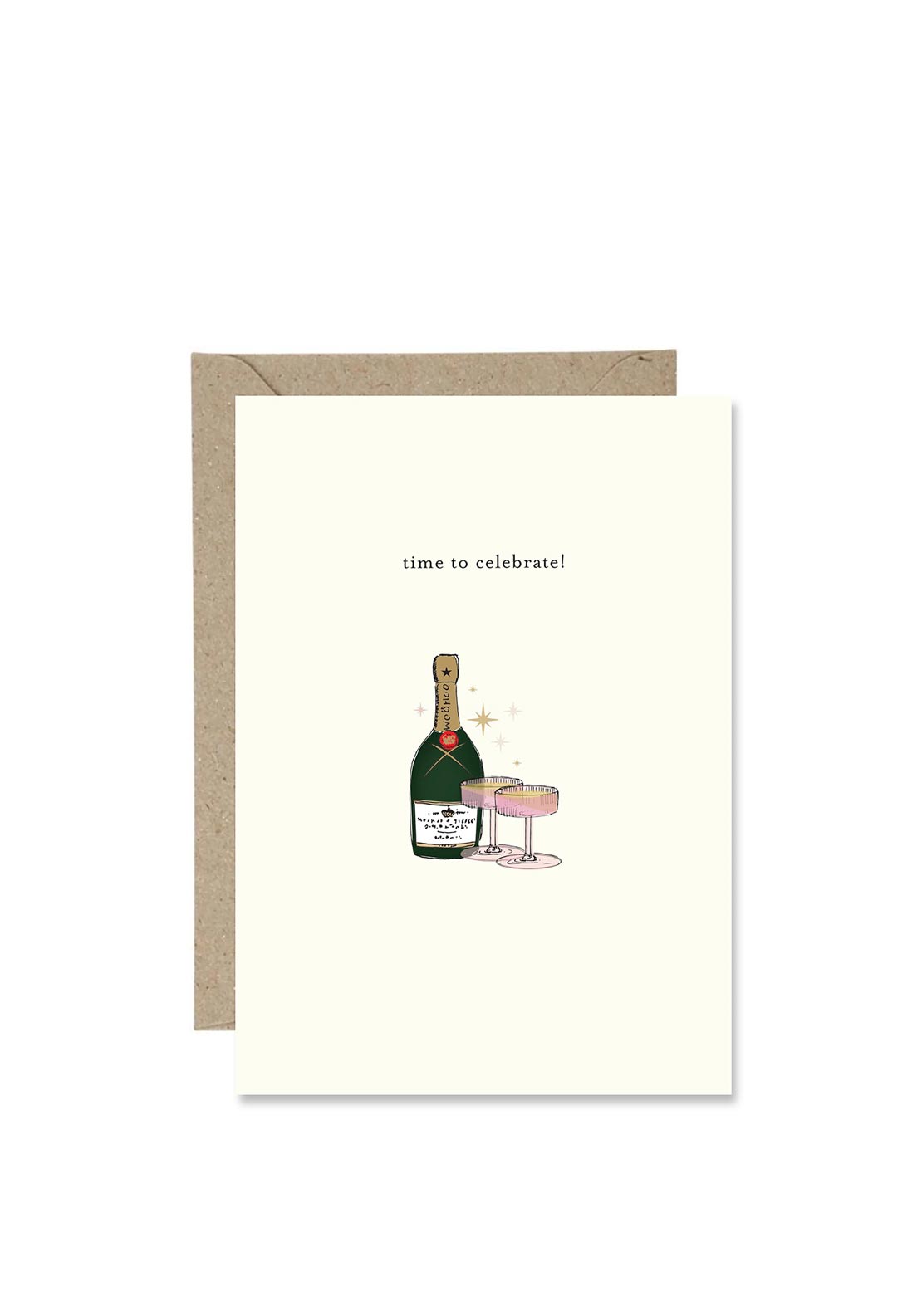 Bold Bunny “Time to Celebrate” Greetings Card