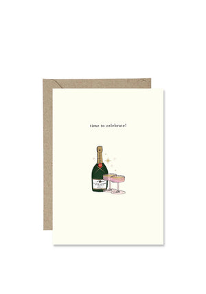 Bold Bunny “Time to Celebrate” Greetings Card