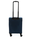 Bordlite 22” Soft Shell Cabin Wheel Spinner Suitcase, Navy & Orange