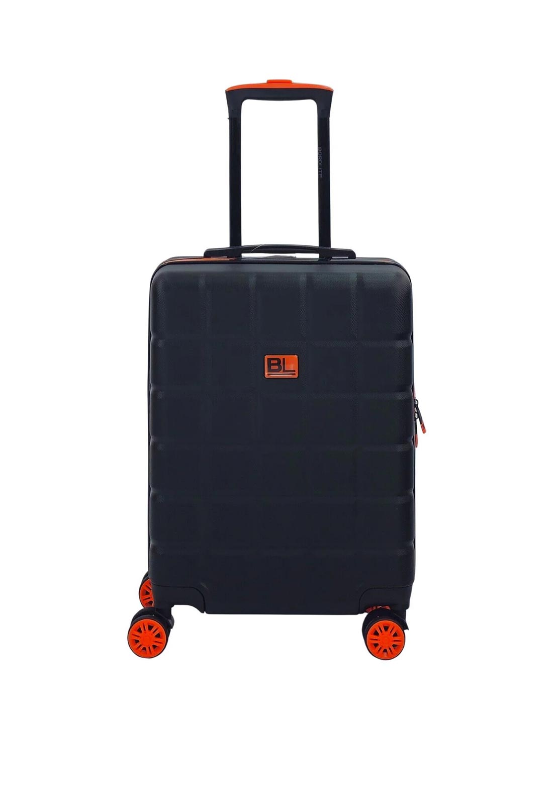 Bordlite 20” 8-Wheeler Spin Cabin Suitcase, Black & Orange