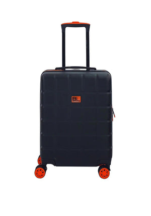 Bordlite 20” 8-Wheeler Spin Cabin Suitcase, Black & Orange