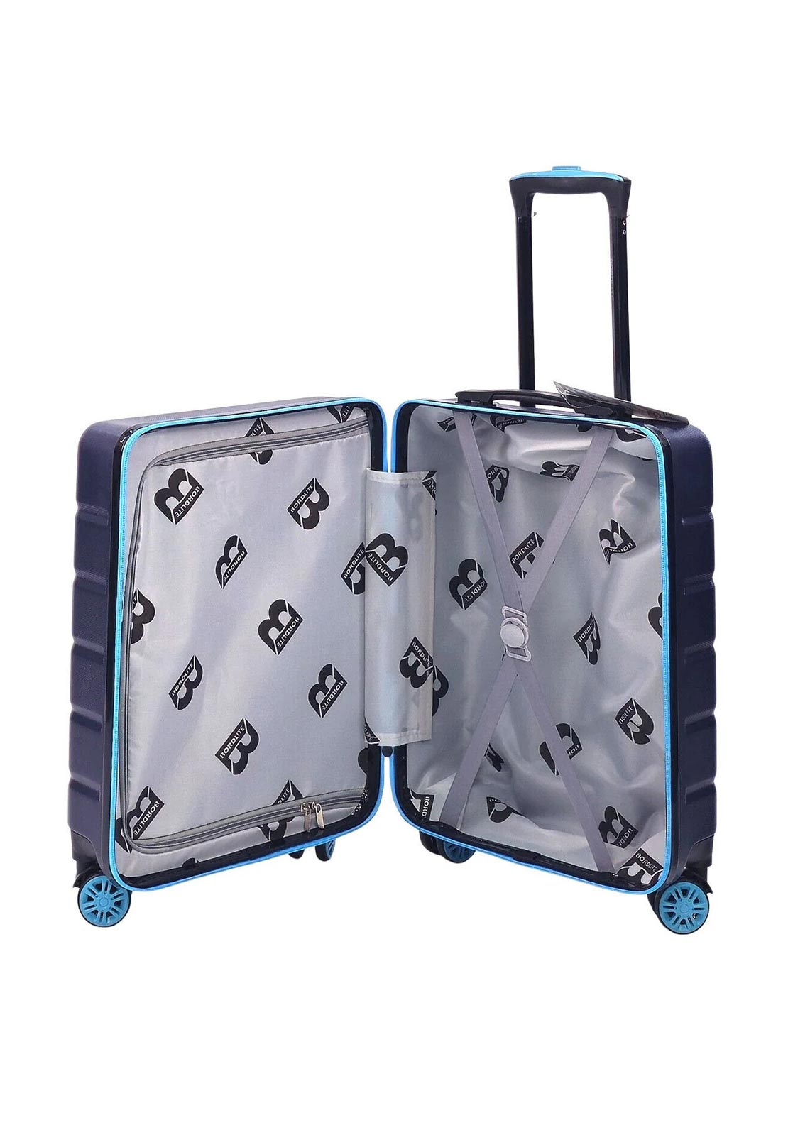 Bordlite 20” 8-Wheeler Spin Cabin Suitcase, Blue