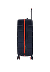 Bordlite 28” 8-Wheeler Spin Large Suitcase, Black & Orange