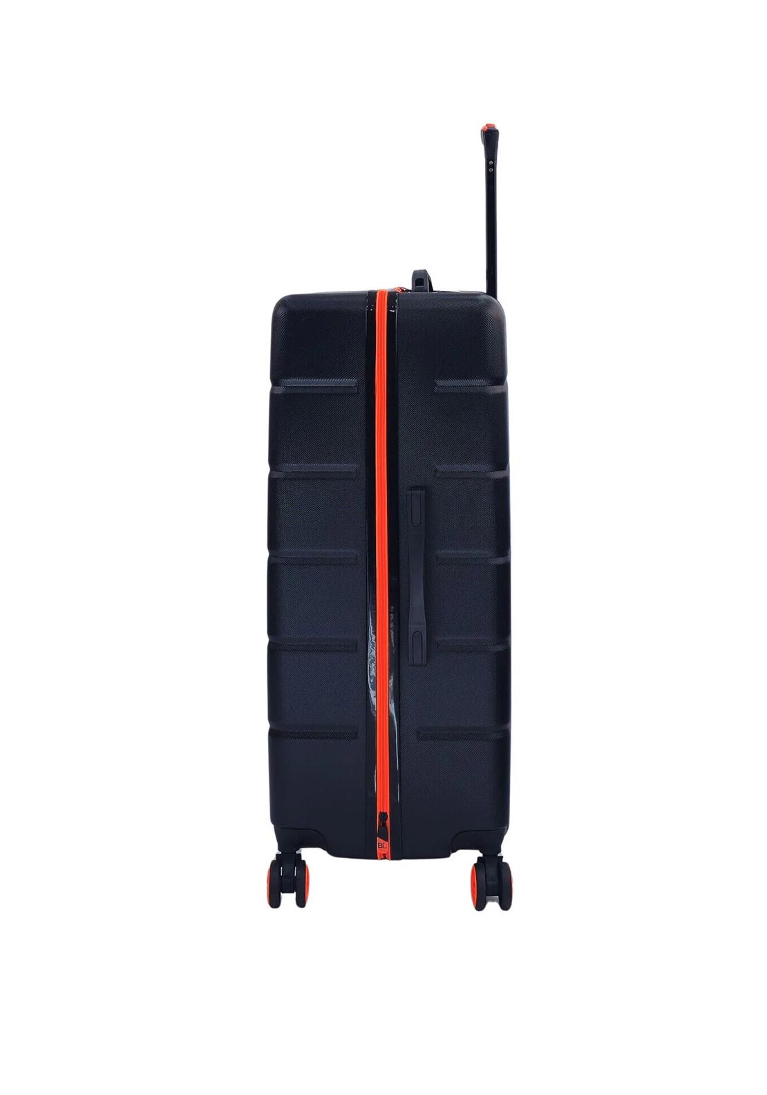 Bordlite 28” 8-Wheeler Spin Large Suitcase, Black & Orange