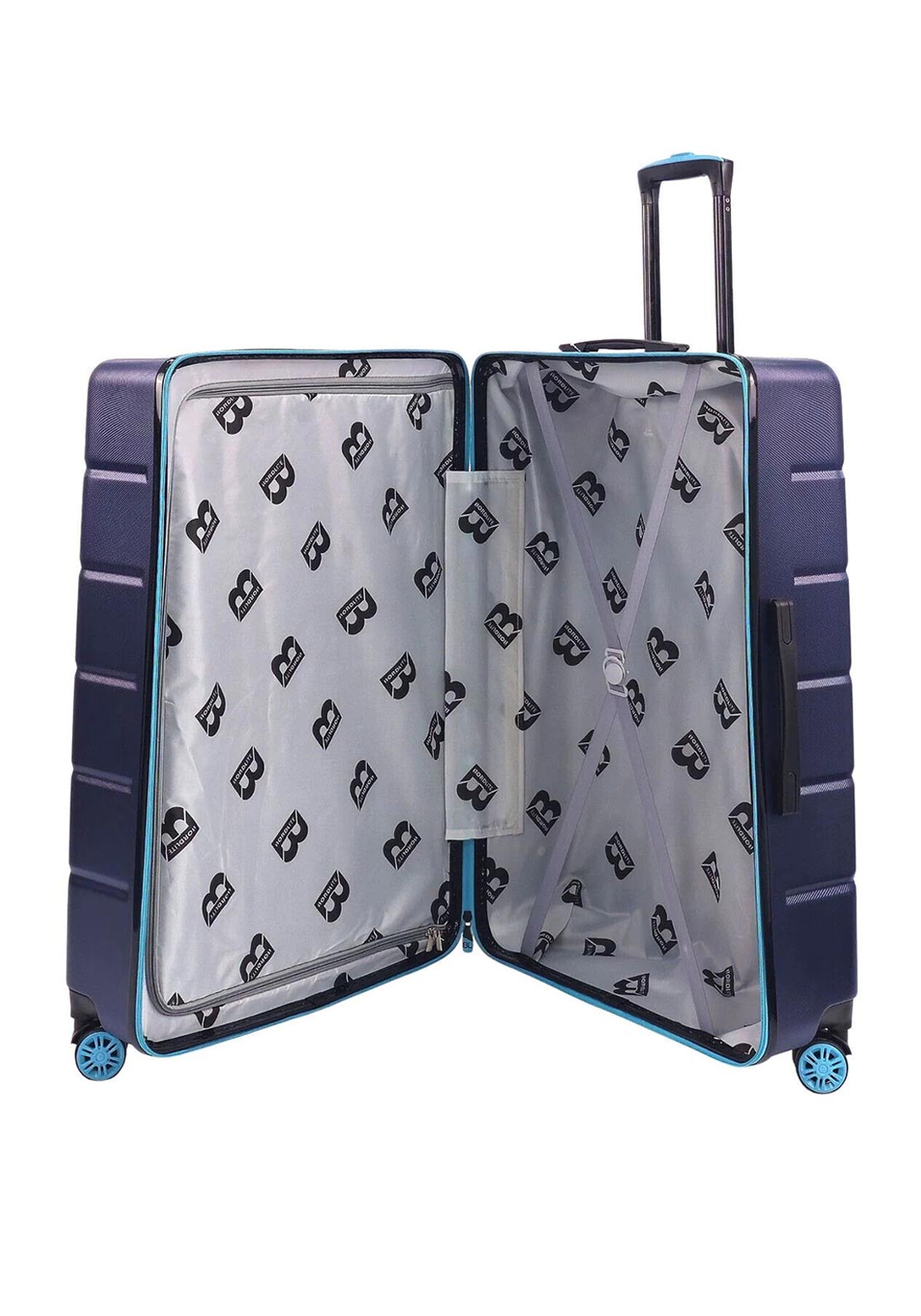 Bordlite 28” 8-Wheeler Spin Large Suitcase, Blue