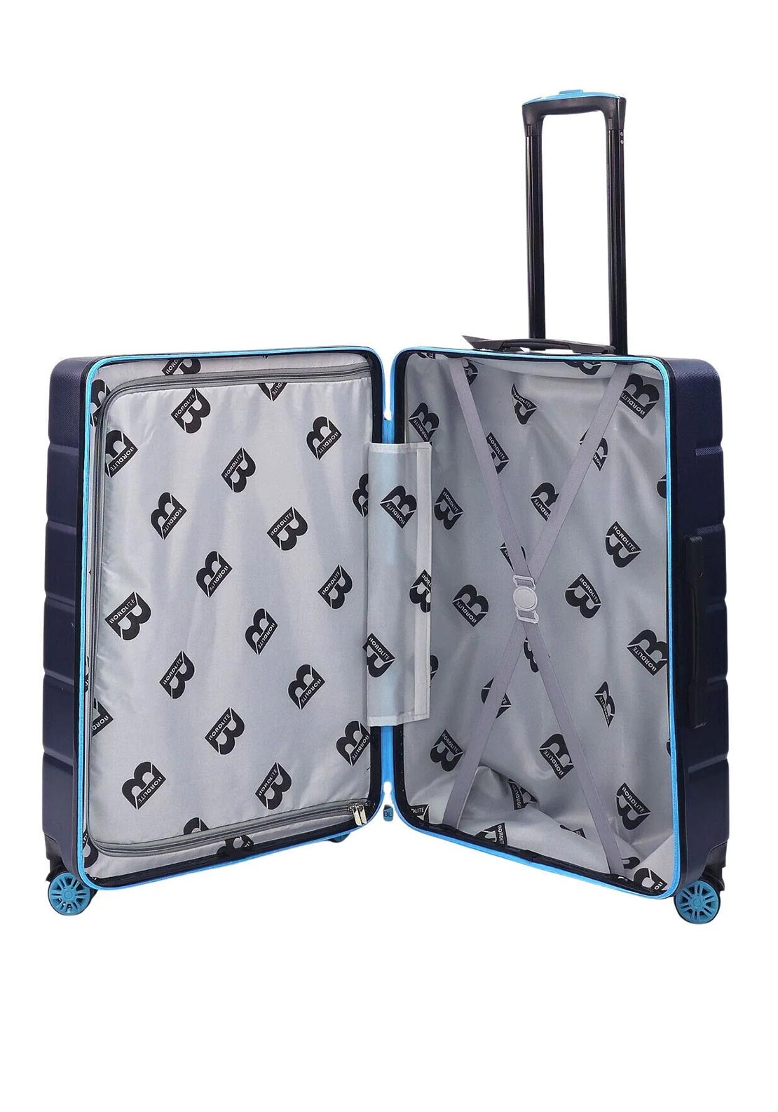 Bordlite 24” 8-Wheeler Spin Medium Suitcase, Blue