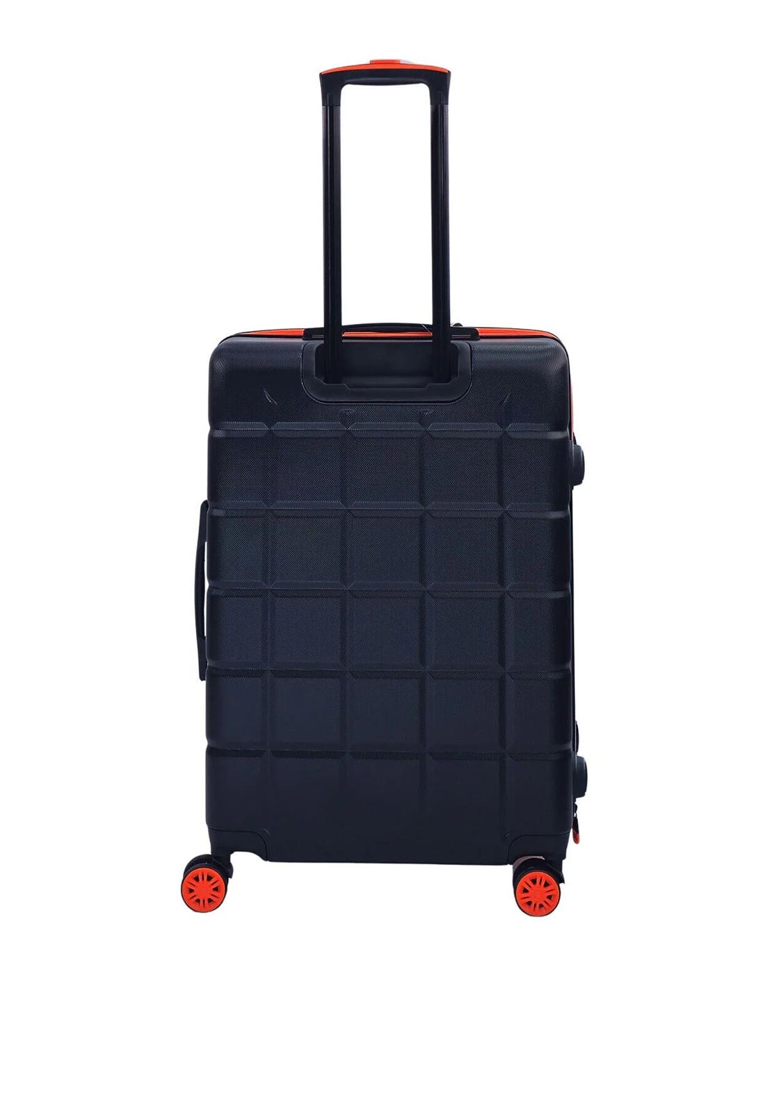 Bordlite 24” 8-Wheeler Spin Medium Suitcase, Black & Orange