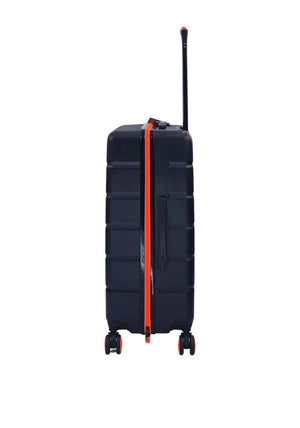 Bordlite 24” 8-Wheeler Spin Medium Suitcase, Black & Orange