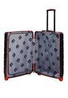 Bordlite 24” 8-Wheeler Spin Medium Suitcase, Black & Orange