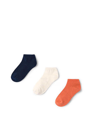 Mayoral Boy 3 Pack Trainer Sock, Orange