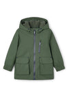 Mayoral Mini Boy Long Sleeve Hooded Raincoat, Green