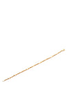 9 Carat Gold Bead Link Chain Bracelet, Gold