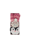 Snug and Cozy Ladies Chunky Knit Slipper Socks, Penguin