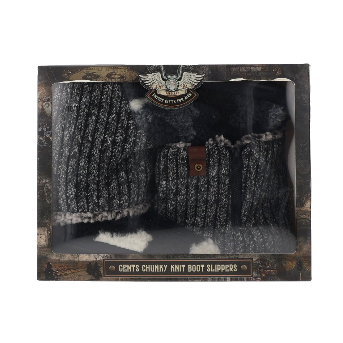 GENTS CHUNKY KNIT BOOTIE SLIPPER