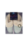 Something Special Ladies Pearl Embellished Plush Mule Slippers, Mint