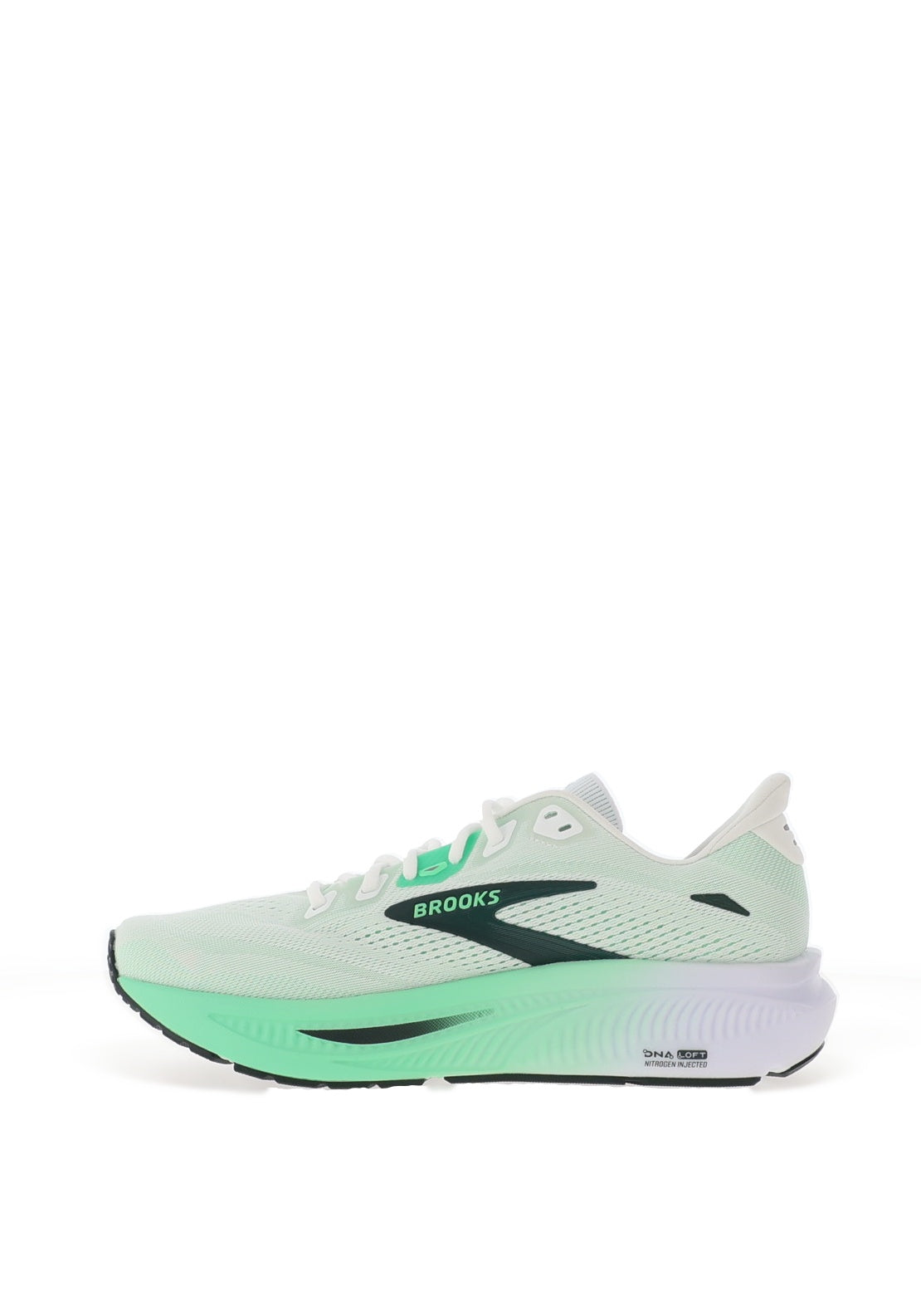 Brooks Ghost 18 Road Running Shoes, White & Green Multi