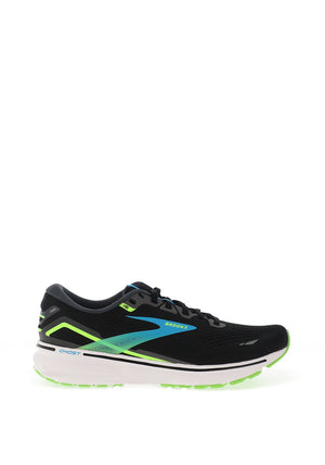 Brooks Mens Ghost 15 Running Shoes, Black & Hawaiian Ocean