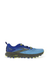 Brooks Mens Cascadia 17 Running Shoes, Blue & Sulphur