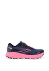Brooks Womens Divide 5 GTX Running Trainers, Blue and Pink