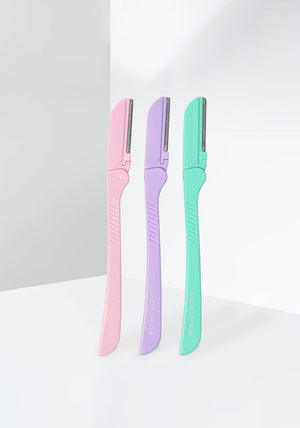 The Beauty Studio Brush Works 3 Pack Precision Eyebrow Razors