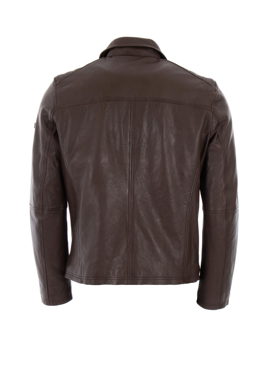 Bugatti Leather Biker Jacket, Brown