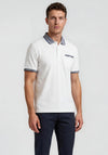 Bugatti Pocket Polo Shirt, White & Navy