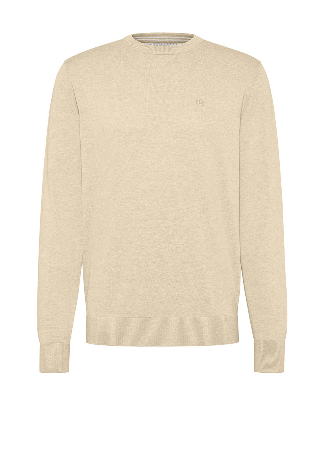 Bugatti Crew Neck Sweater, Sand