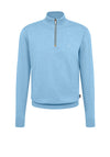 Bugatti Quarter Zip Soft Knit Sweater, Blue
